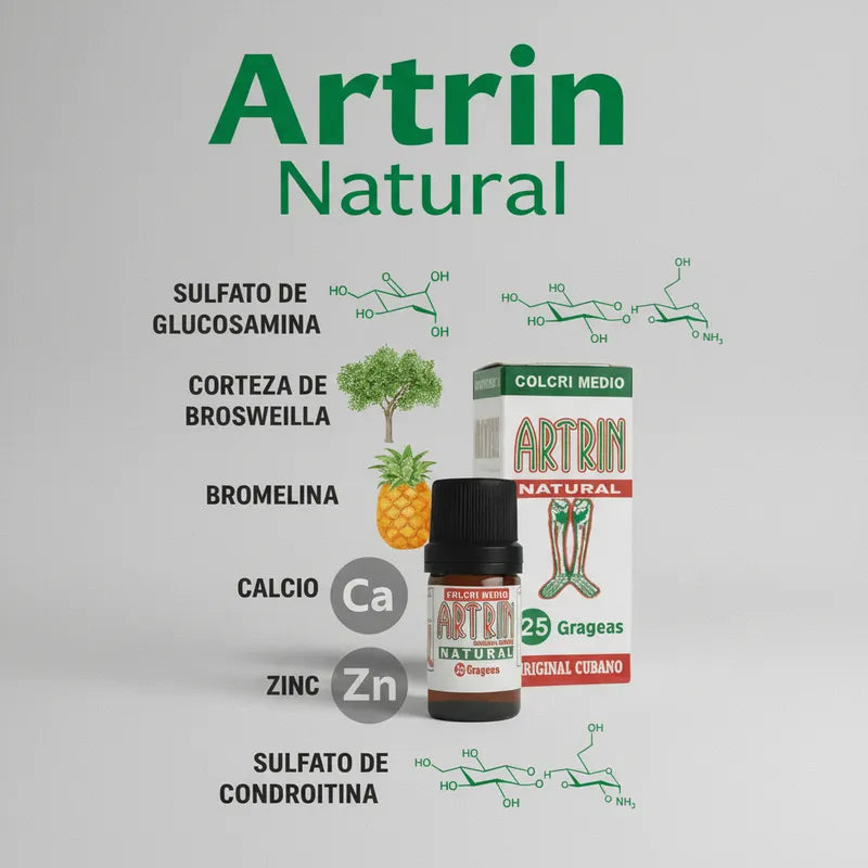 Artrin Natural Cubano x 25 comprimidos natural | 2 Unidades originales en grageas